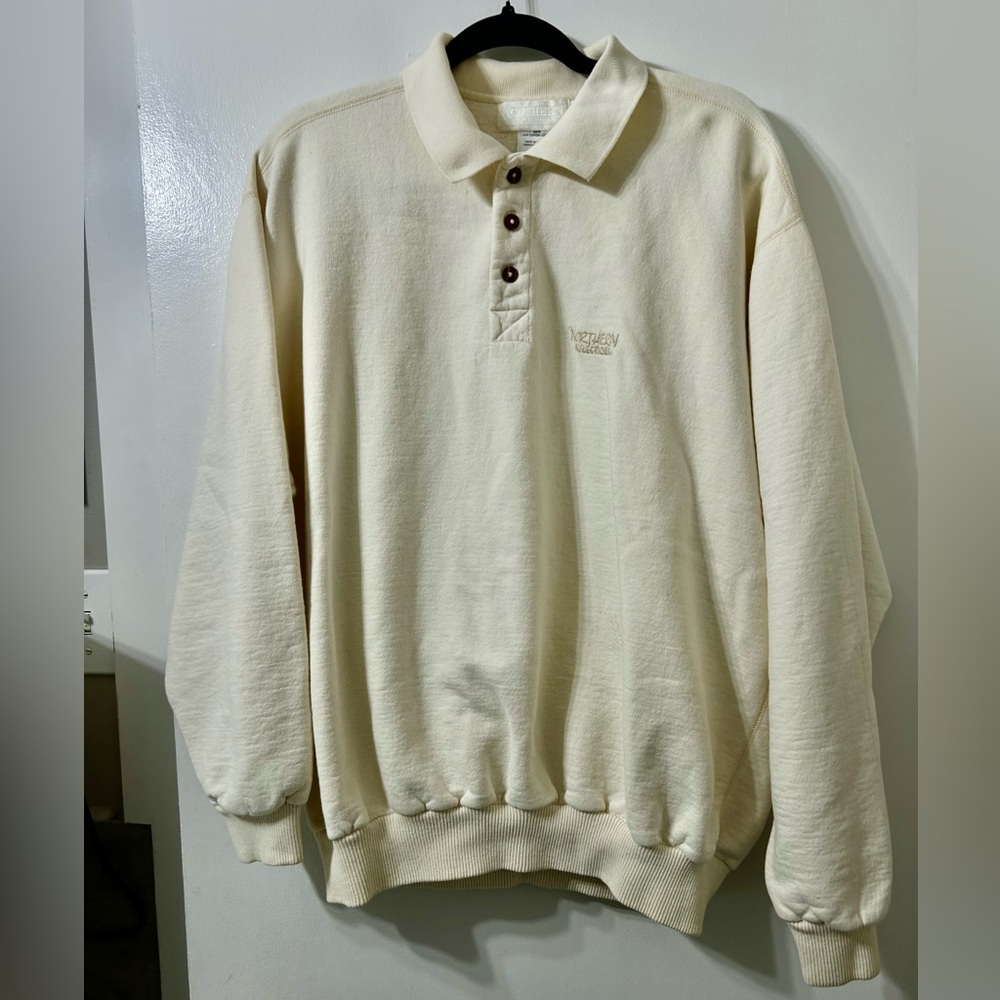 Northern Reflections cream coloured men’s long sleeve sweatshirt